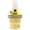 Plain Skirt B22 Lampholder in Polished Brass Finish with Nylon Cord Grip BC-B22d-Bayonet Cap